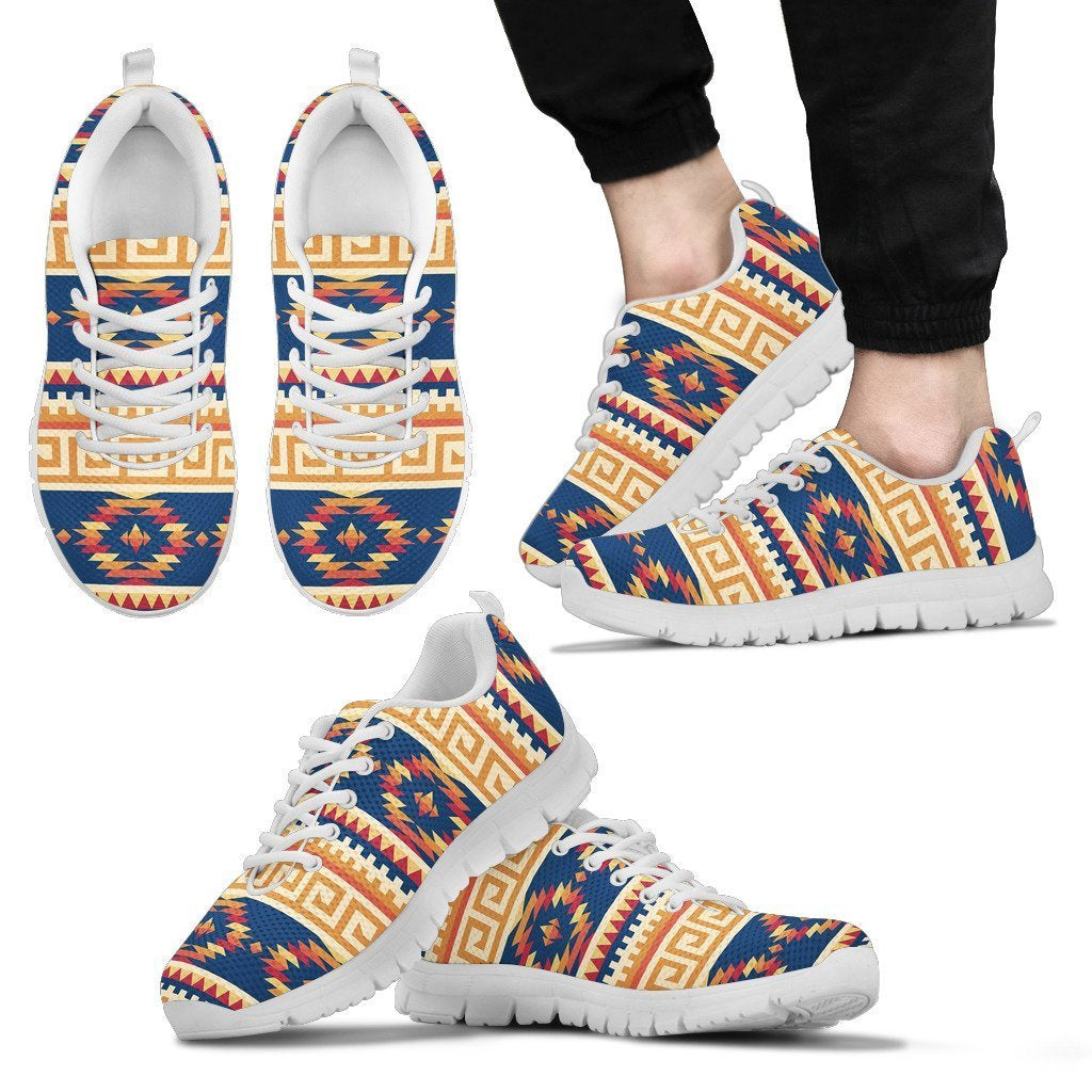 Aztec Tribal Indians Navajo Native American Print Men Shoes Sneakers-grizzshop