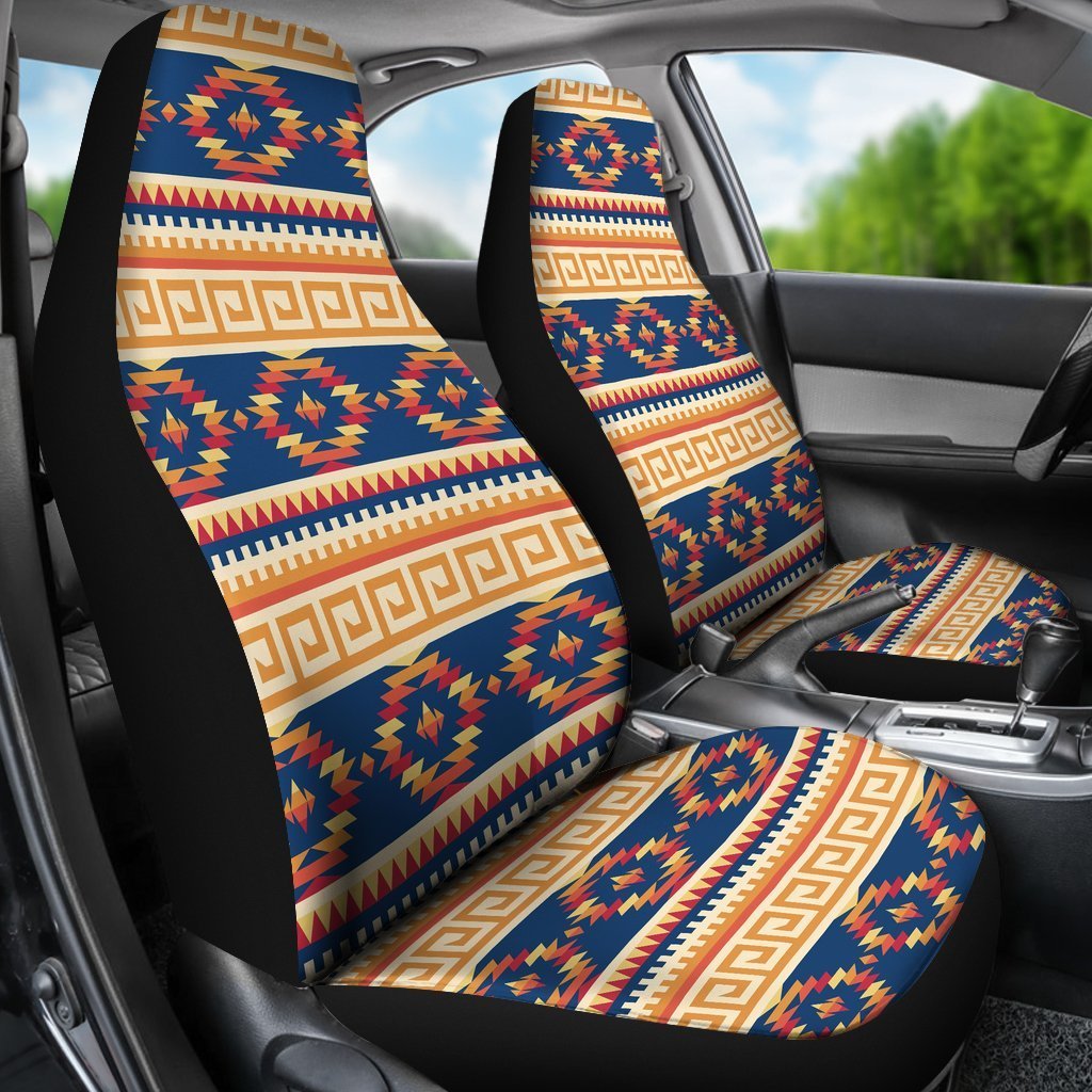 Aztec Tribal Indians Navajo Native American Print Universal Fit Car Seat Cover-grizzshop