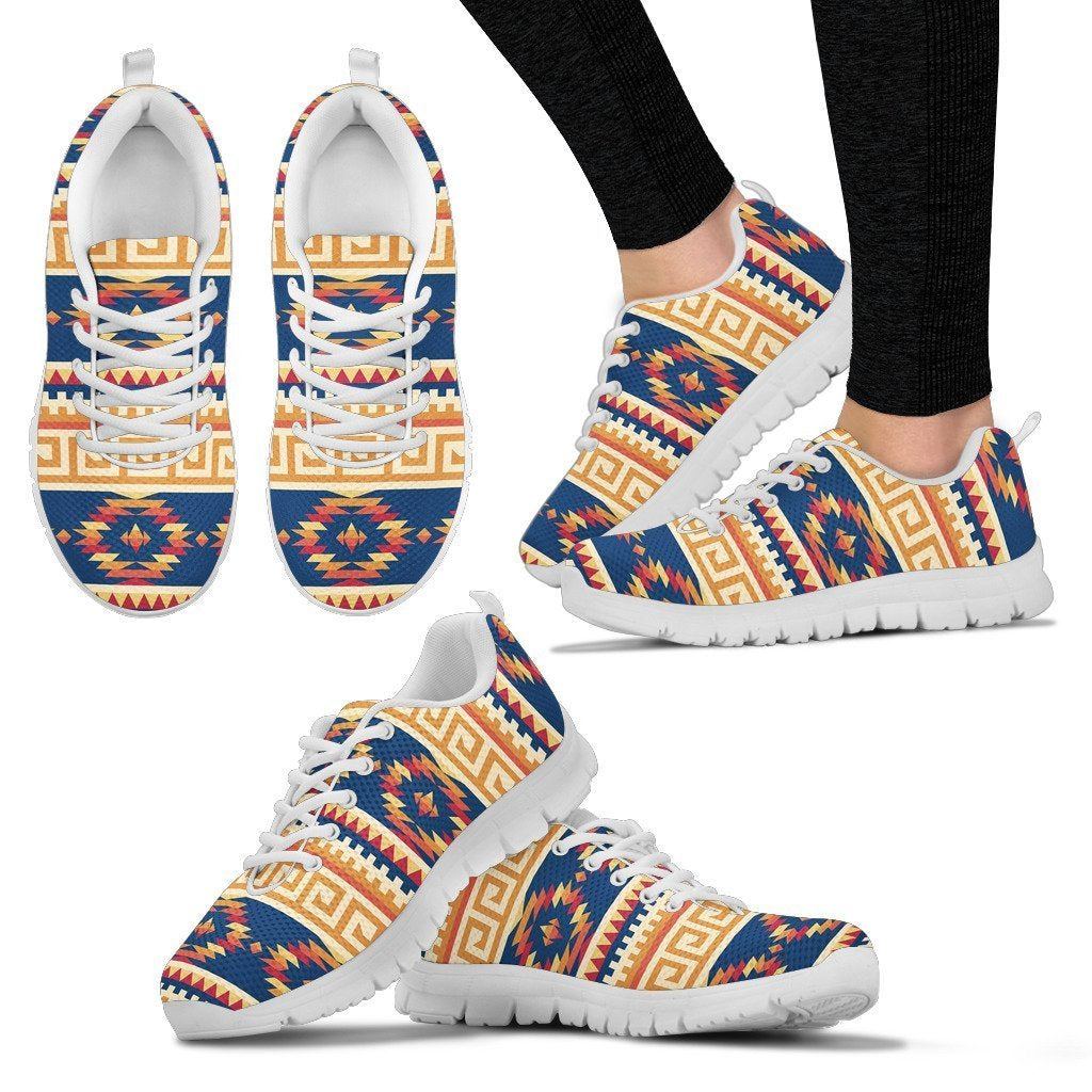 Aztec Tribal Indians Navajo Native American Print Women Shoes Sneakers-grizzshop