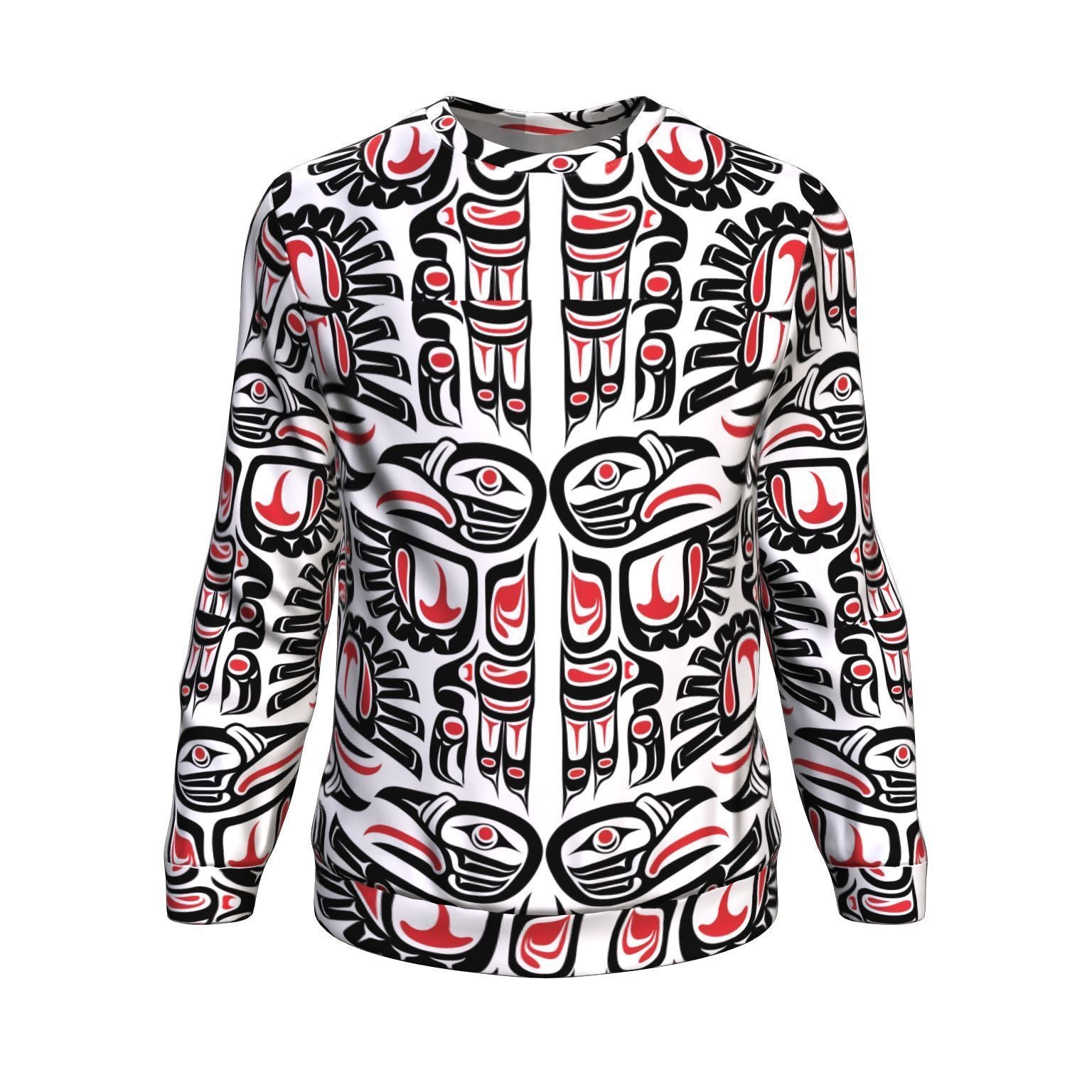 Aztec Tribal Native American Indians Navajo Print Men Crew Neck Sweatshirt-grizzshop