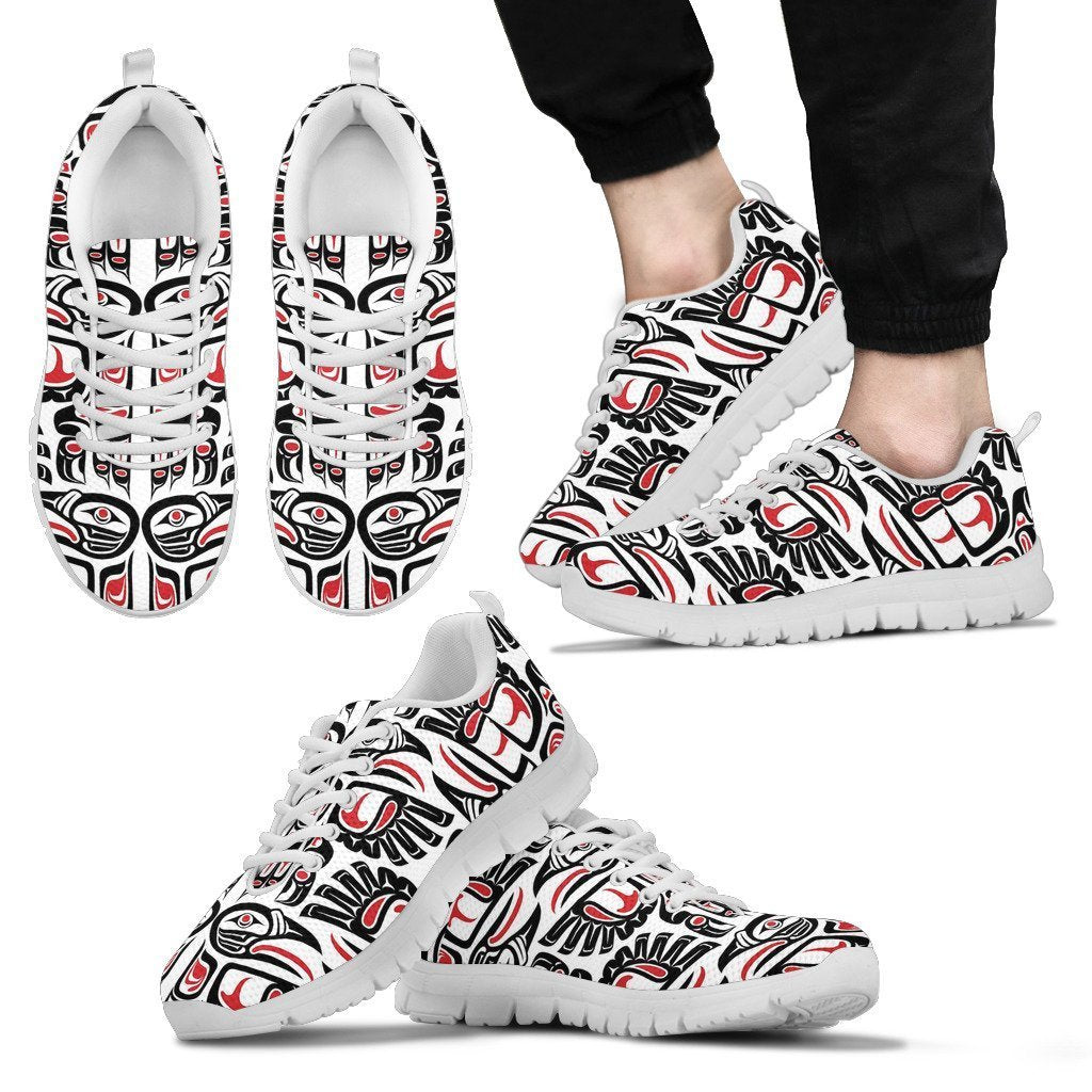 Aztec Tribal Native American Indians Navajo Print Men Shoes Sneakers-grizzshop