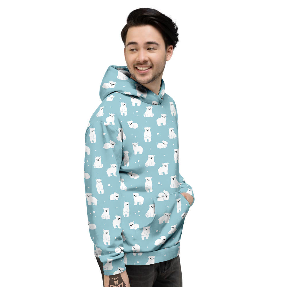 Baby Bear Cartoon Cute Print Pattern Men's Hoodie-grizzshop