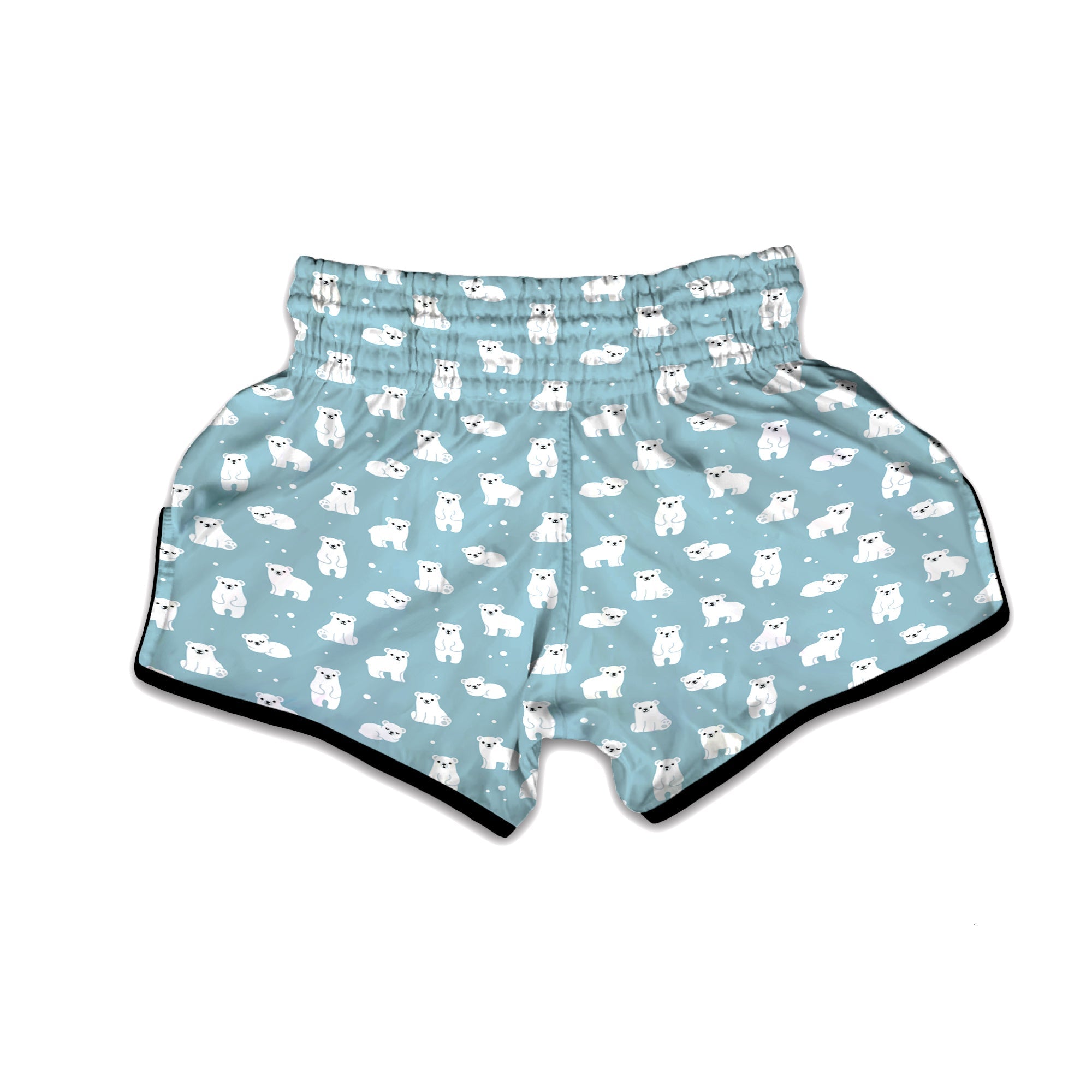 Baby Bear Cartoon Cute Print Pattern Muay Thai Boxing Shorts-grizzshop