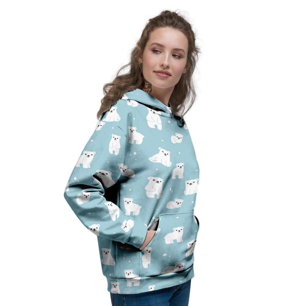 Baby Bear Cartoon Cute Print Pattern Women's Hoodie-grizzshop