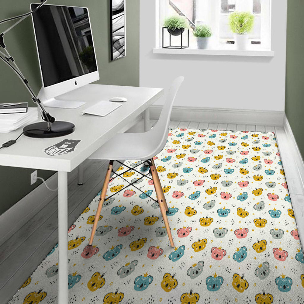 Baby Bear Colorful Cartoon Print Pattern Floor Mat-grizzshop