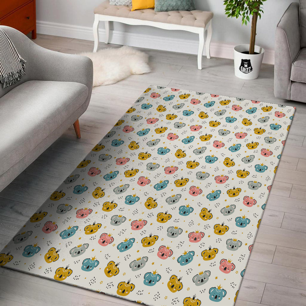 Baby Bear Colorful Cartoon Print Pattern Floor Mat-grizzshop