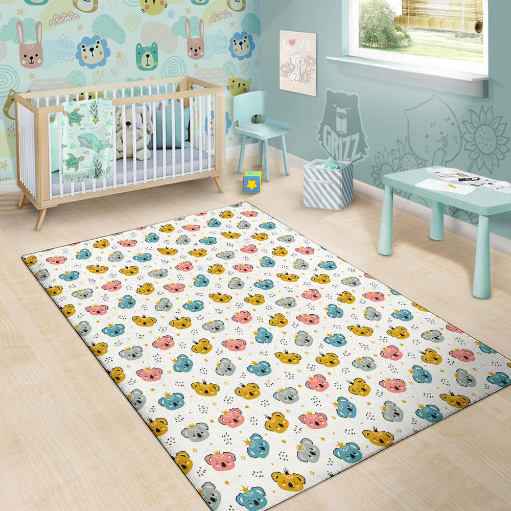 Baby Bear Colorful Cartoon Print Pattern Floor Mat-grizzshop