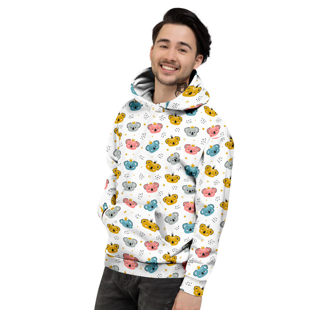 Baby Bear Colorful Cartoon Print Pattern Men's Hoodie-grizzshop