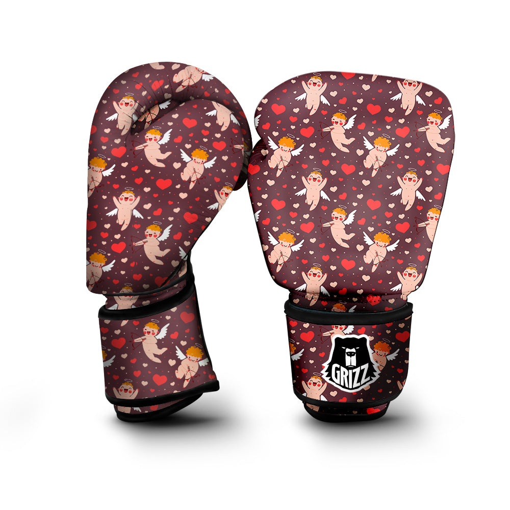 Baby Cupid Print Pattern Boxing Gloves-grizzshop