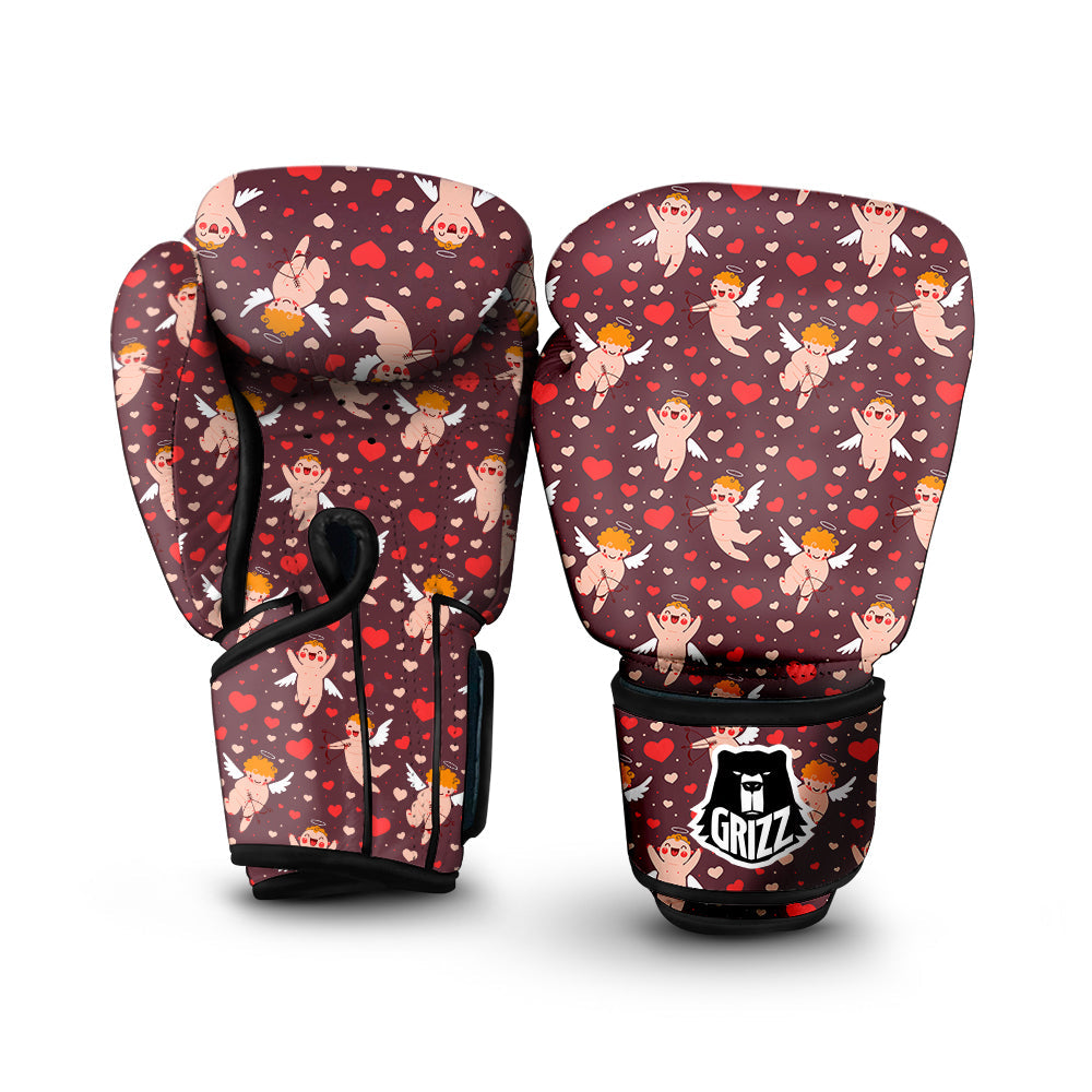 Baby Cupid Print Pattern Boxing Gloves-grizzshop