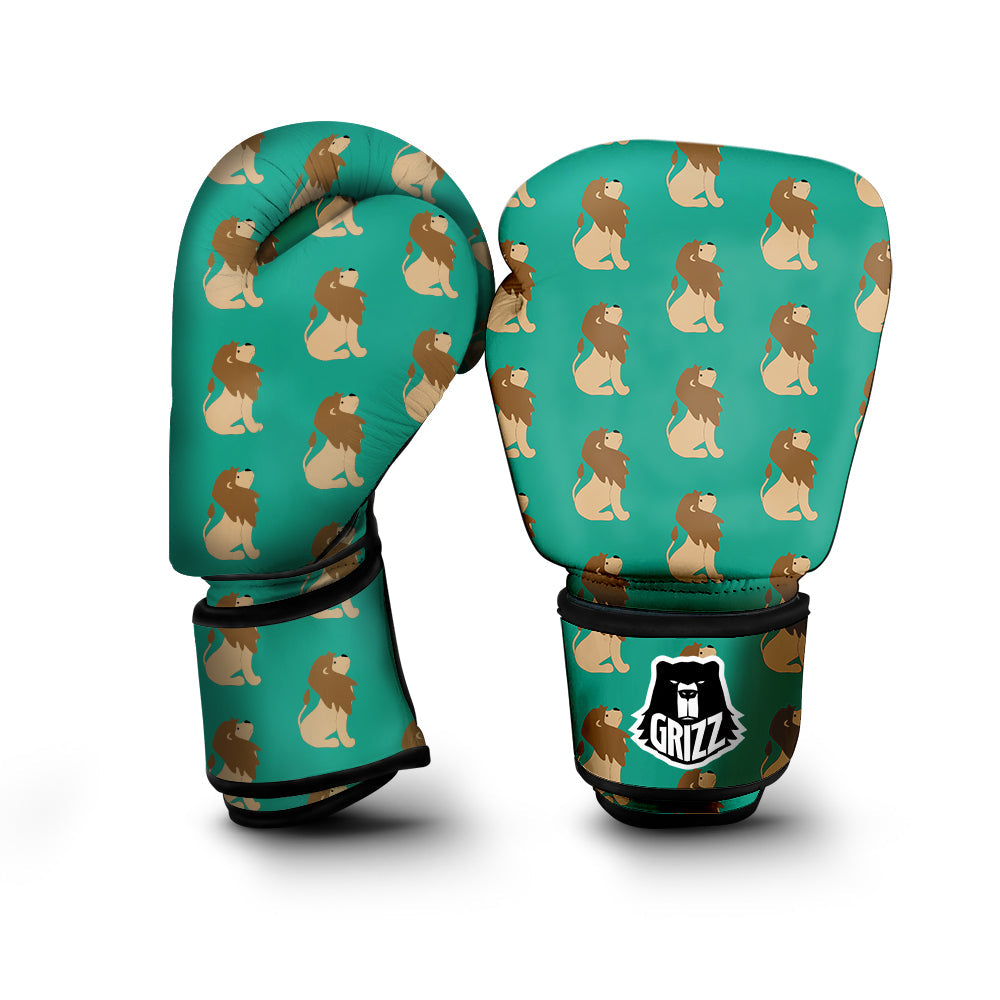 Baby Lion Print Pattern Boxing Gloves-grizzshop