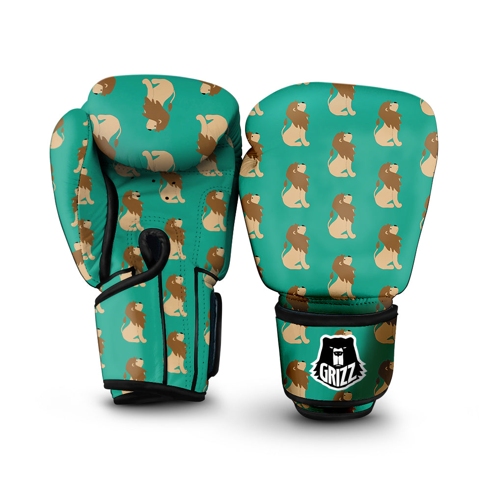 Baby Lion Print Pattern Boxing Gloves-grizzshop