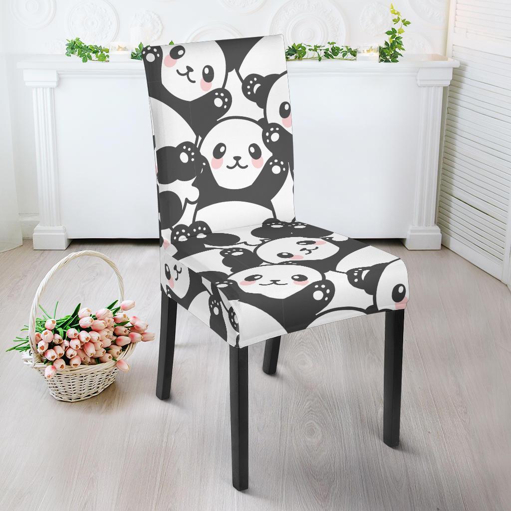 Baby Panda Pattern Print Chair Cover-grizzshop