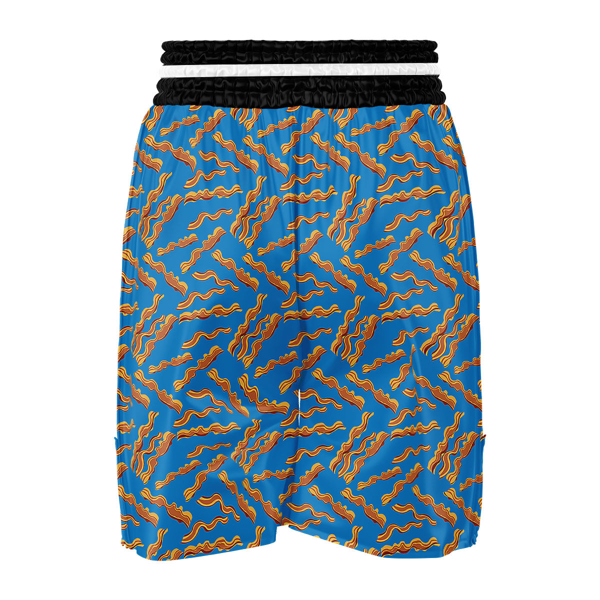 Bacon Blue Crispy Print Pattern Boxing Shorts-grizzshop