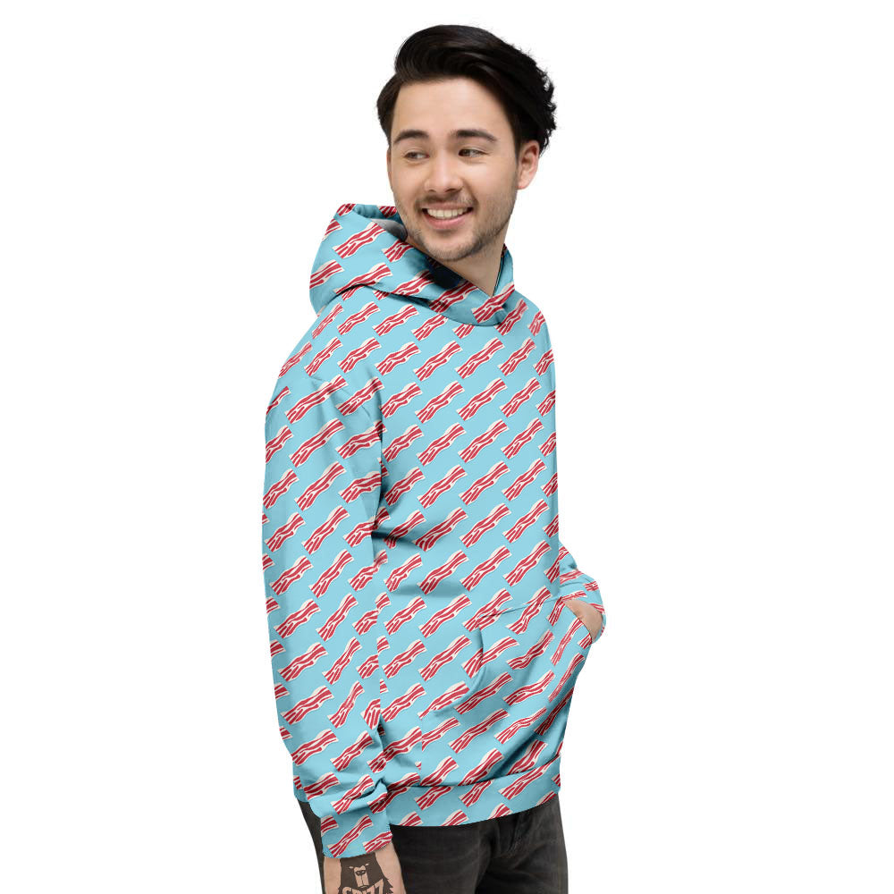Bacon Blue Print Pattern Men's Hoodie-grizzshop