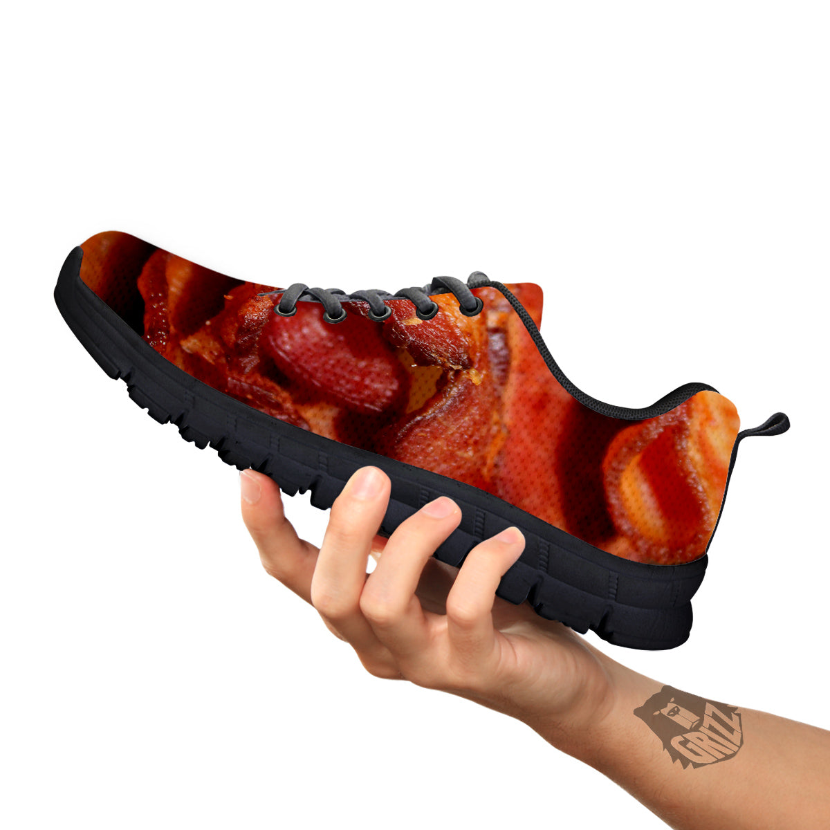 Bacon Crispy Print Black Sneaker-grizzshop