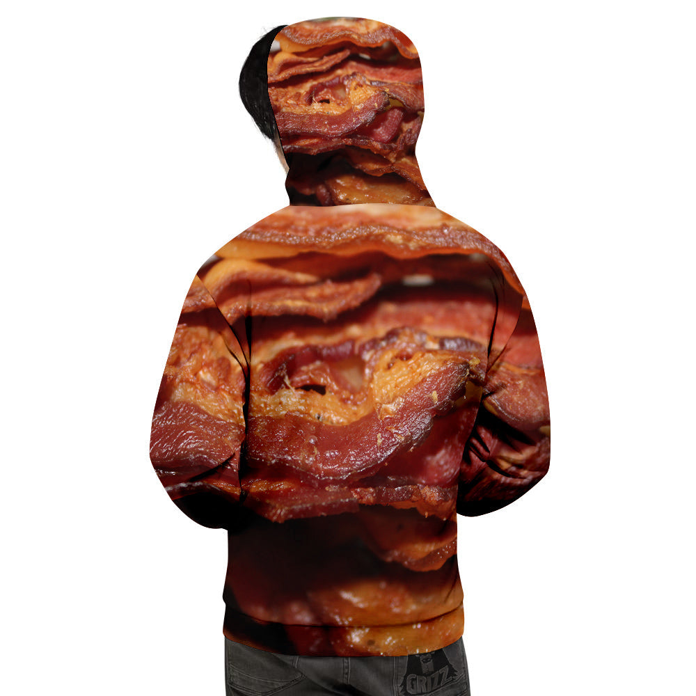 Bacon Crispy Print Men's Hoodie-grizzshop