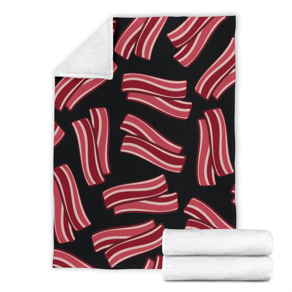 Bacon Pattern Print Blanket-grizzshop