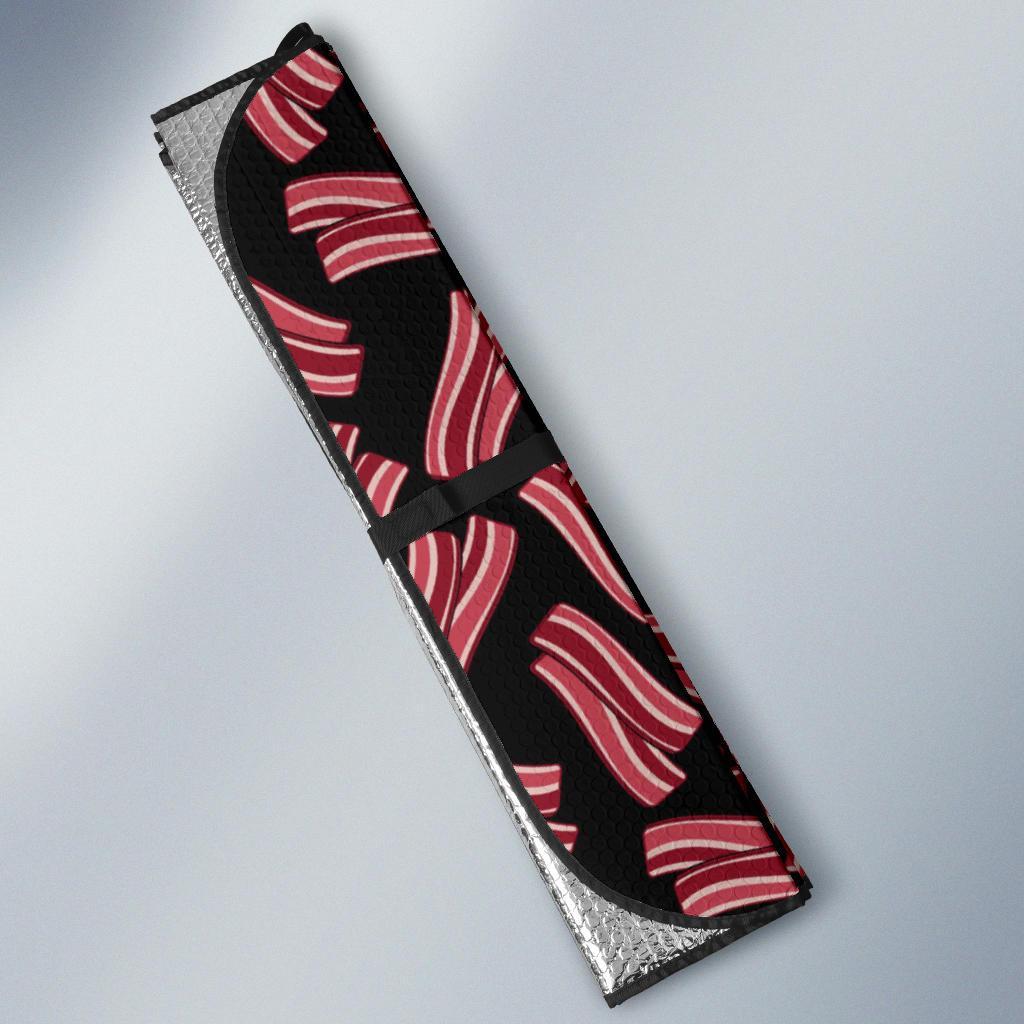 Bacon Pattern Print Car Sun Shade-grizzshop
