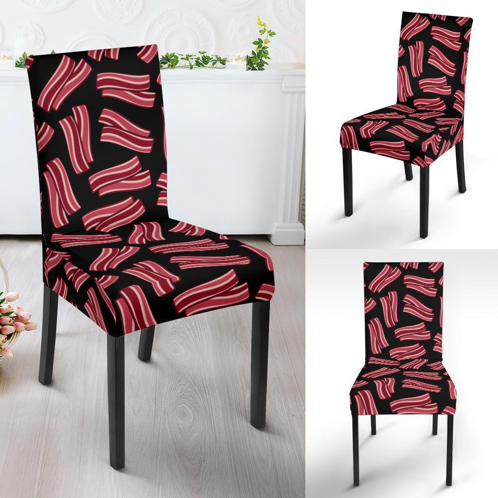 Bacon Pattern Print Chair Cover-grizzshop