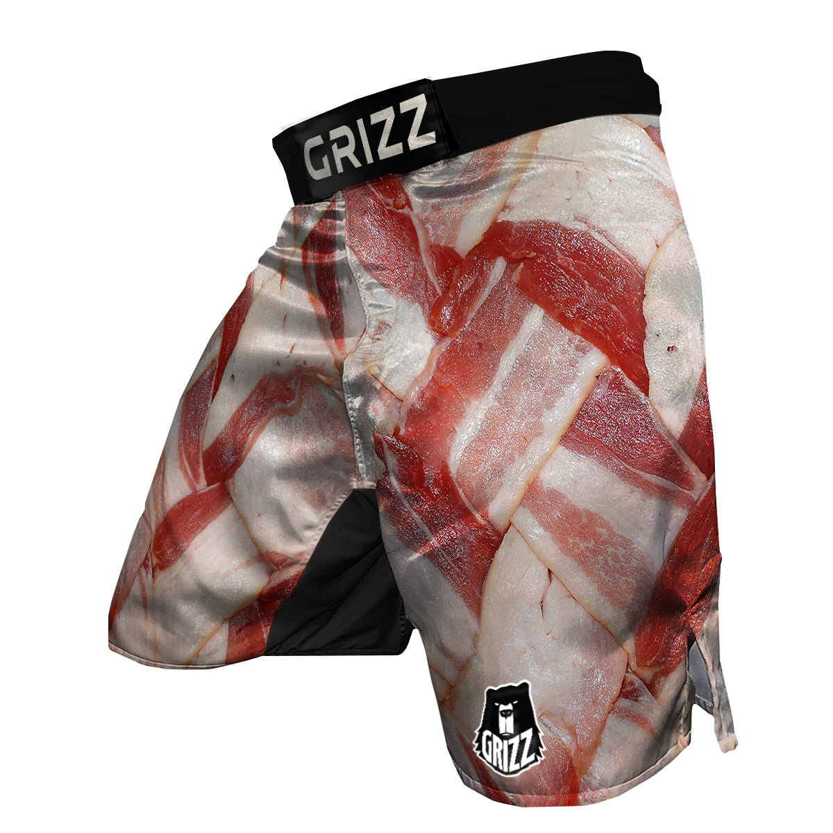 Bacon Weaving Print MMA Shorts-grizzshop