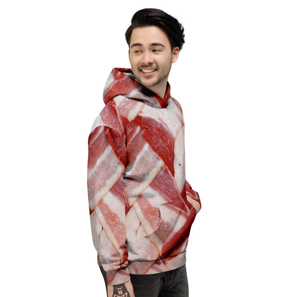 Bacon Weaving Print Men's Hoodie-grizzshop