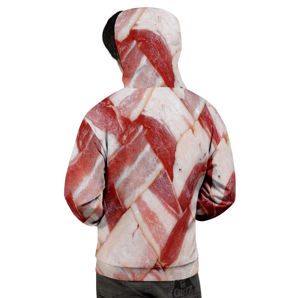 Bacon Weaving Print Men's Hoodie-grizzshop