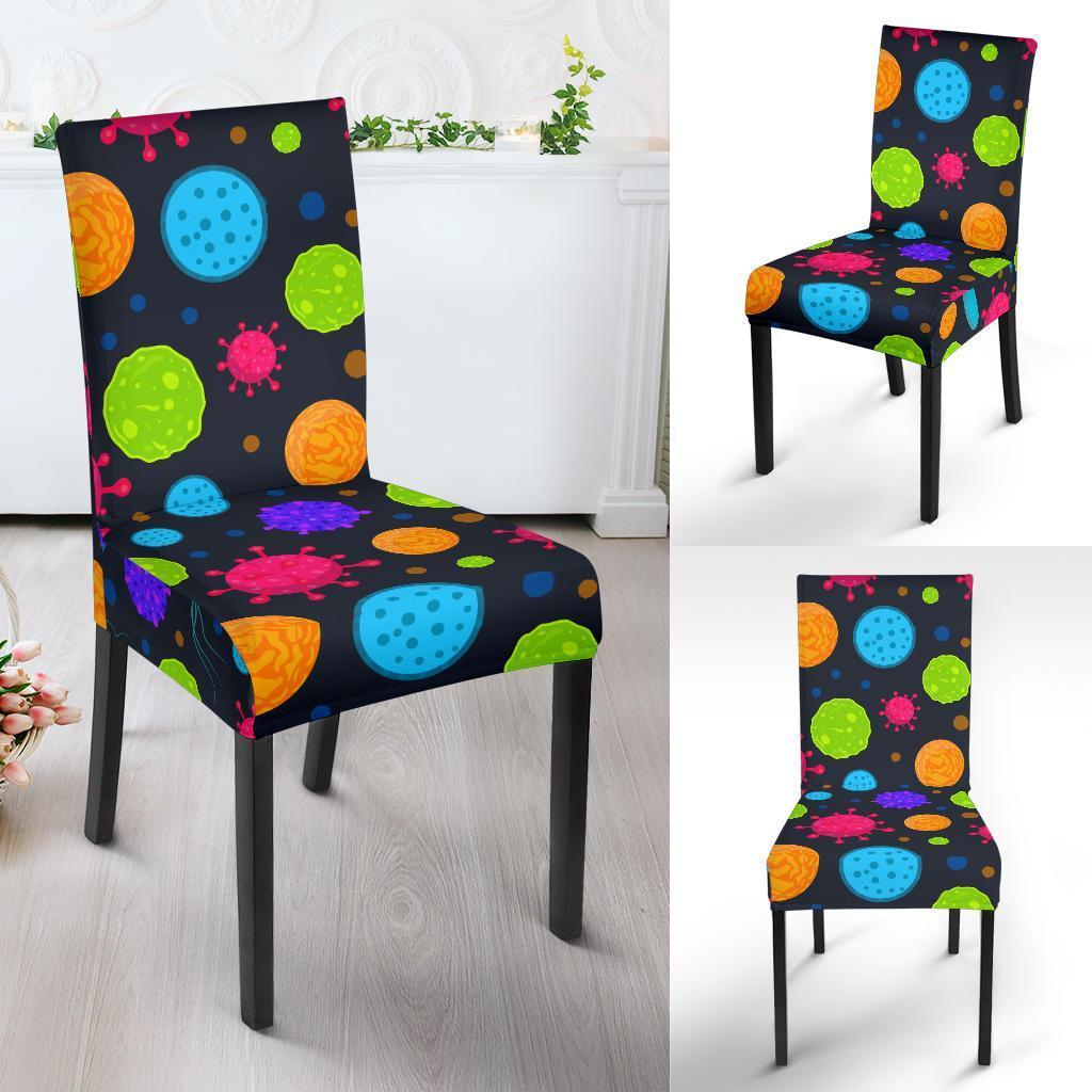 Bacteria Virus Pattern Print Chair Cover-grizzshop