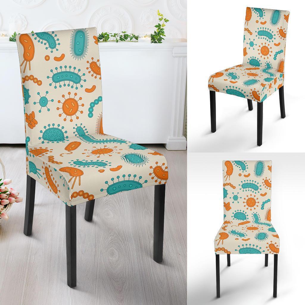 Bacteria Virus Print Pattern Chair Cover-grizzshop