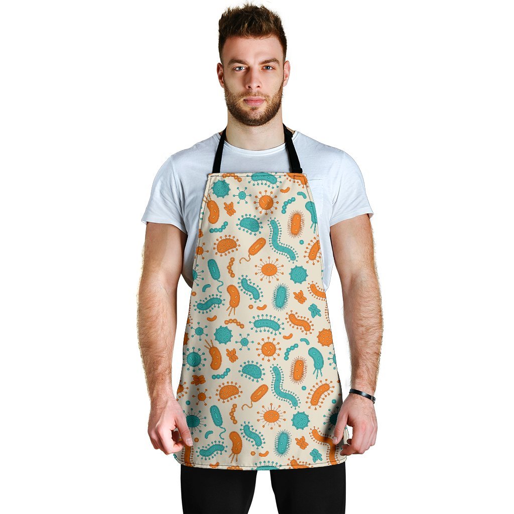 Bacteria Virus Print Pattern Men's Apron-grizzshop