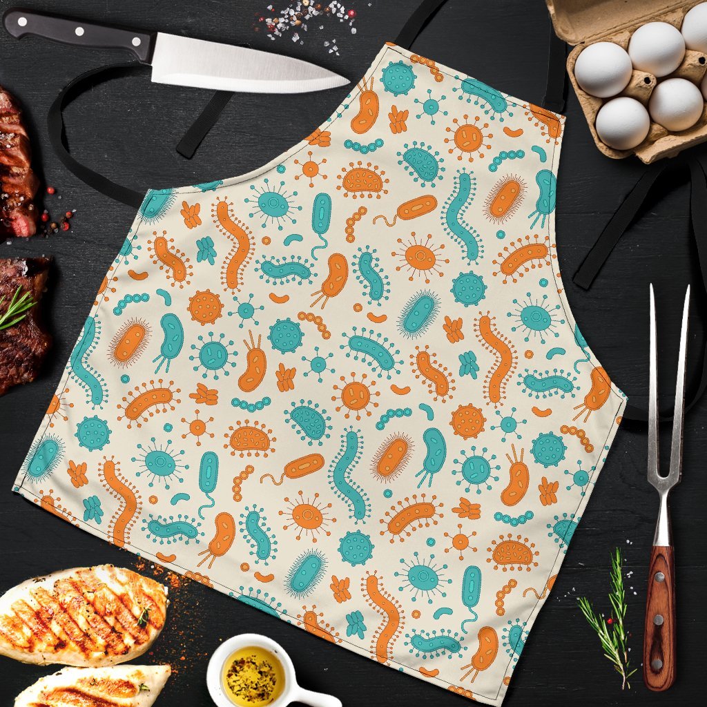 Bacteria Virus Print Pattern Men's Apron-grizzshop
