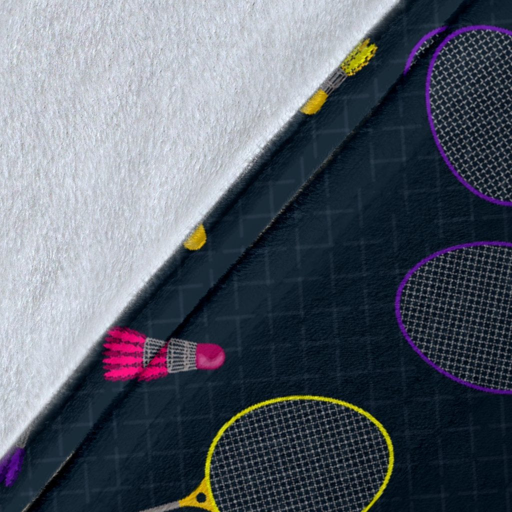 Badminton Colorful Pattern Print Blanket-grizzshop