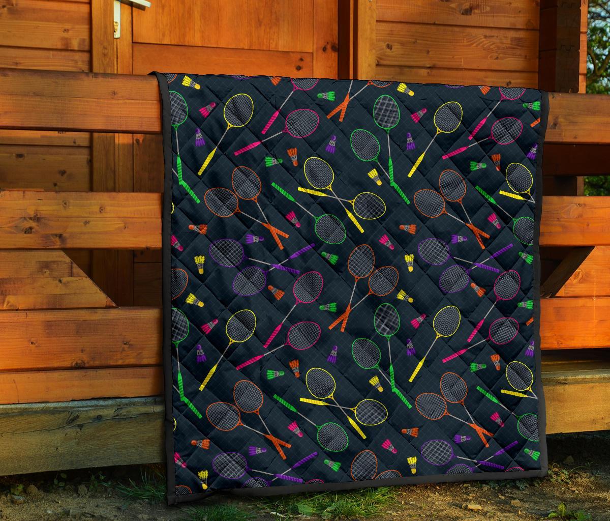 Badminton Colorful Pattern Print Quilt-grizzshop