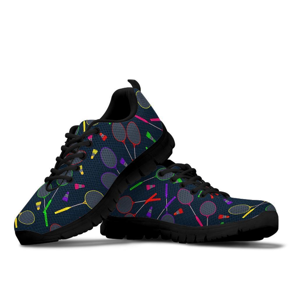 Badminton Colorful Pattern Print Sneaker Shoes For Men Women-grizzshop