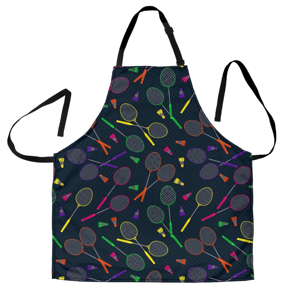 Badminton Colorful Pattern Print Women's Apron-grizzshop