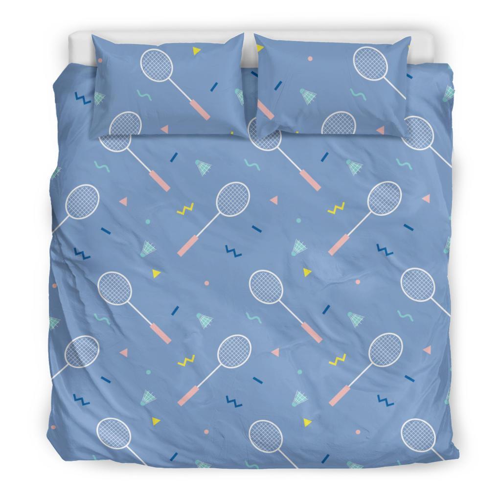 Badminton Cute Print Pattern Duvet Cover Bedding Set-grizzshop