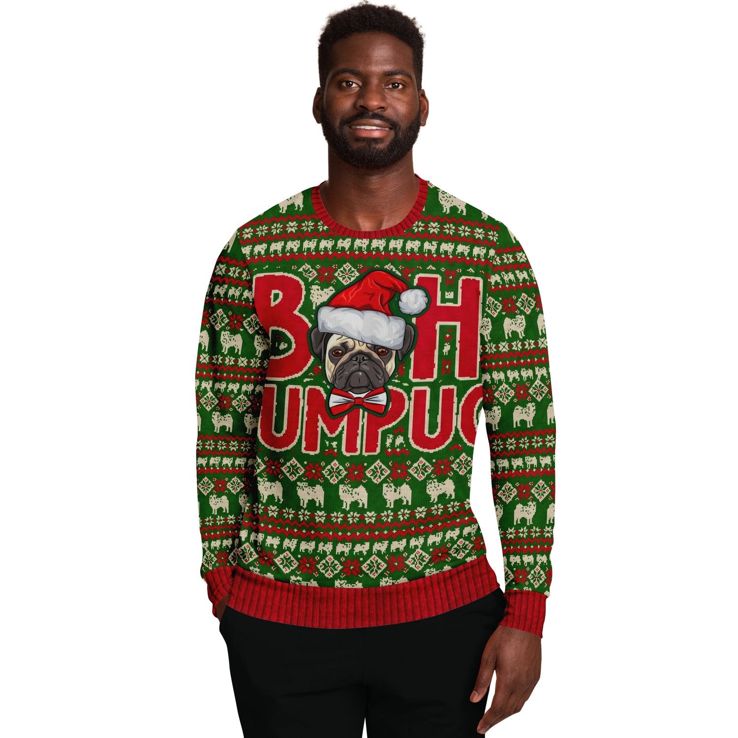 Bah Humpug Pug Ugly Christmas Sweater-grizzshop