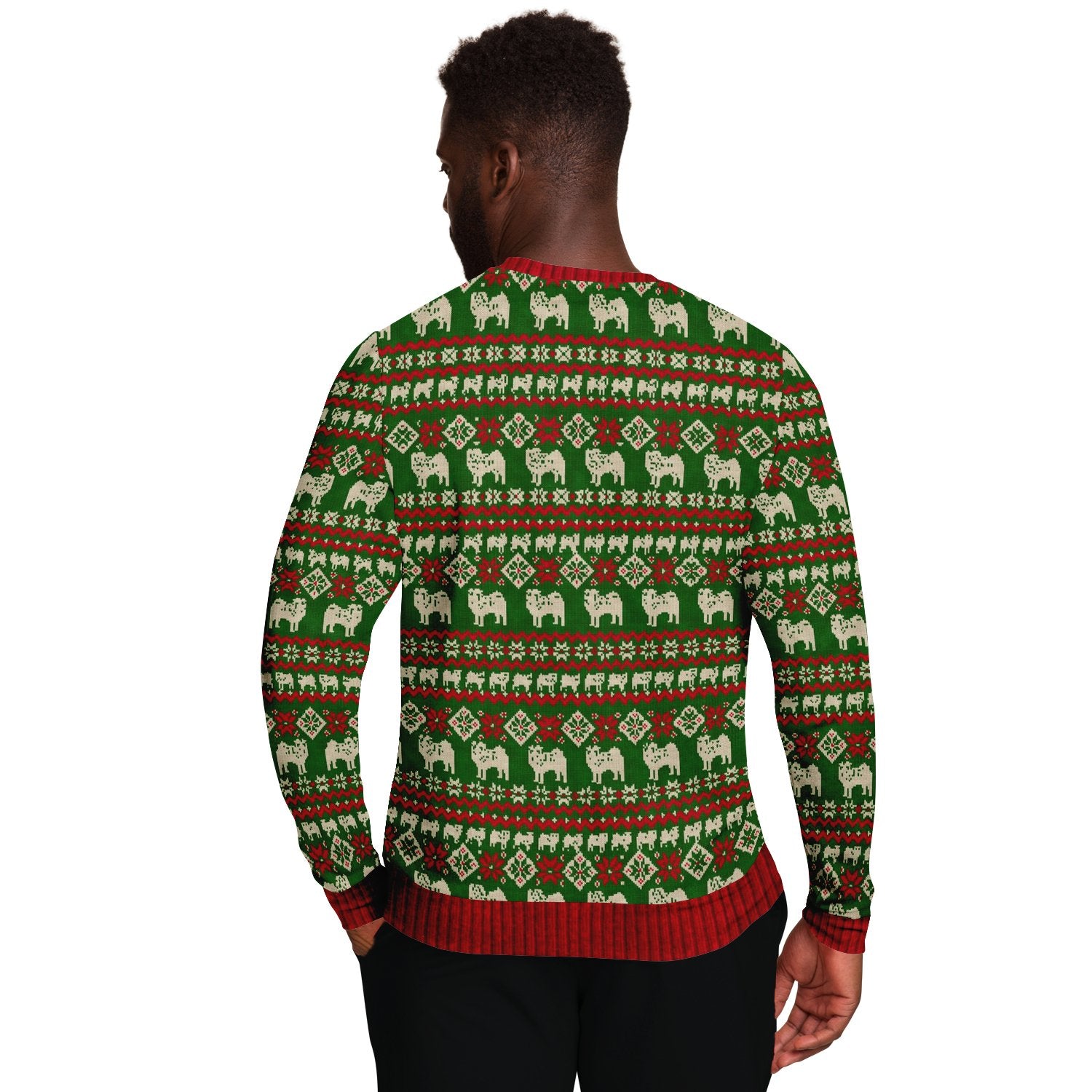 Bah Humpug Pug Ugly Christmas Sweater-grizzshop
