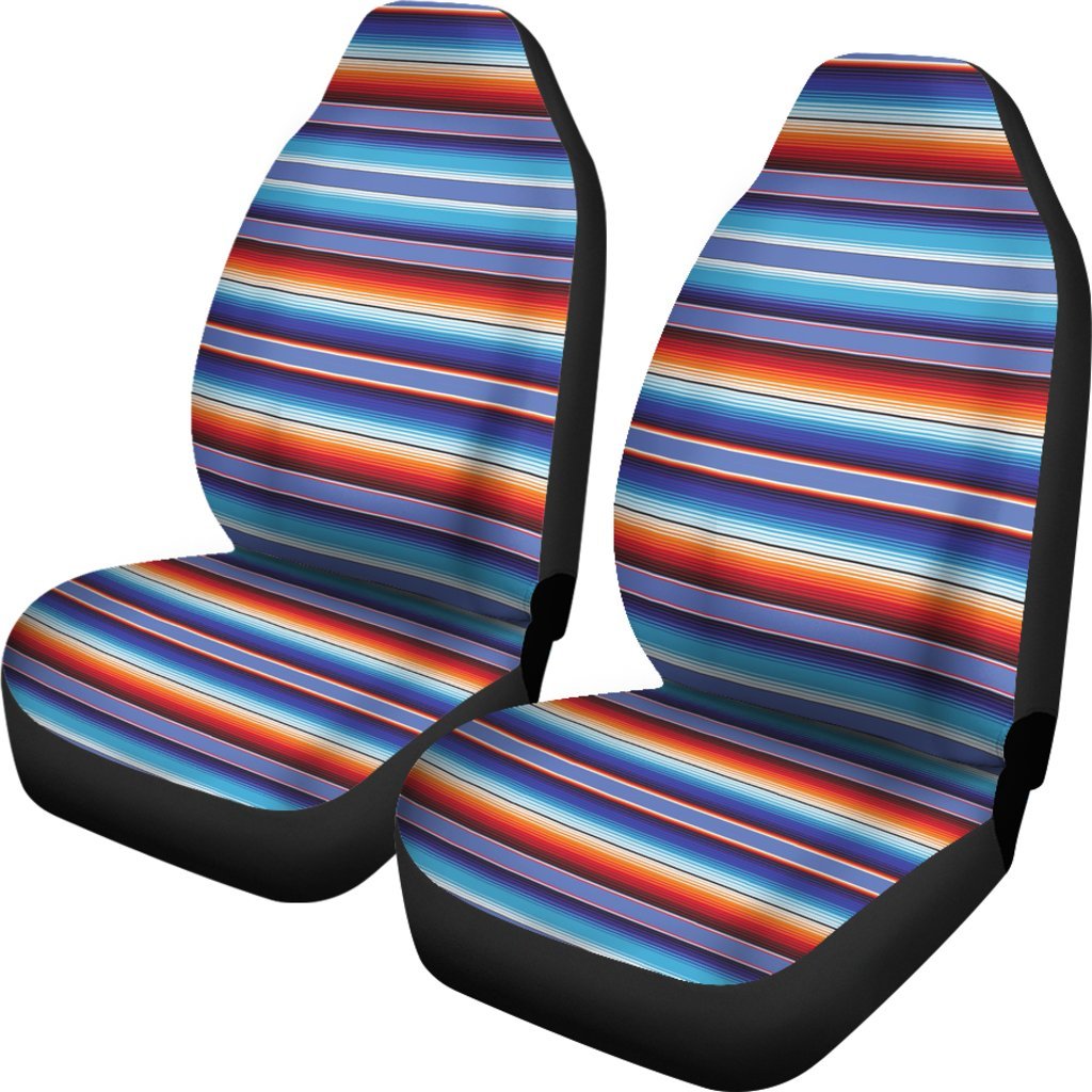 Baja Mexican Blanket Serape Pattern Print Universal Fit Car Seat Cover-grizzshop