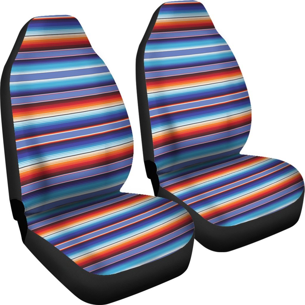 Baja Mexican Blanket Serape Pattern Print Universal Fit Car Seat Cover-grizzshop