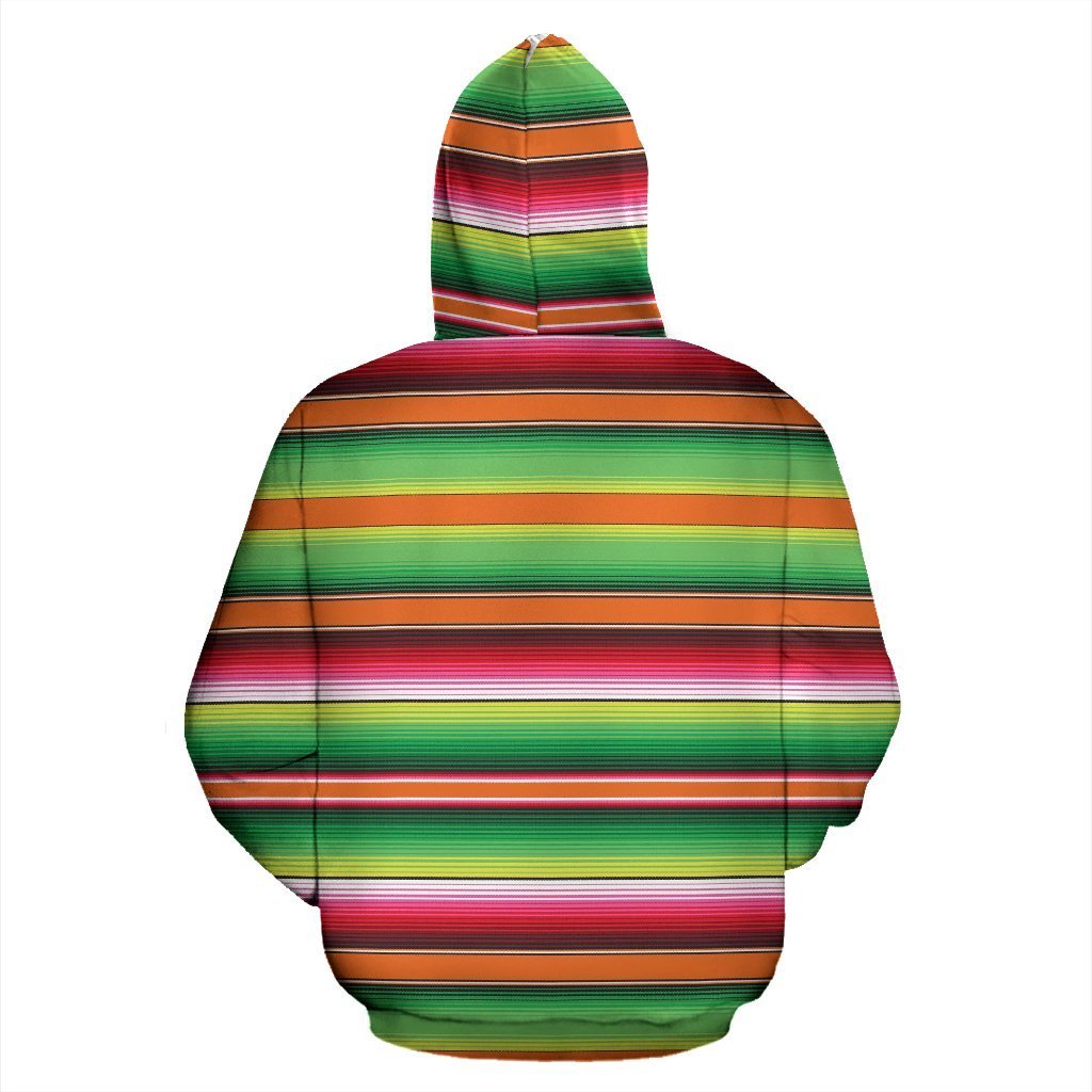 Baja Serape Mexican Blanket Pattern Print Women Men Pullover Hoodie-grizzshop