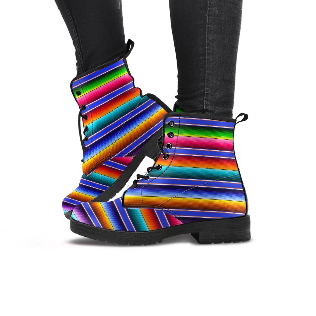 Baja Serape Mexican Women's Boots-grizzshop