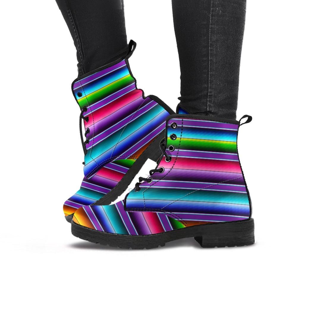 Baja Serape Print Women's Boots-grizzshop