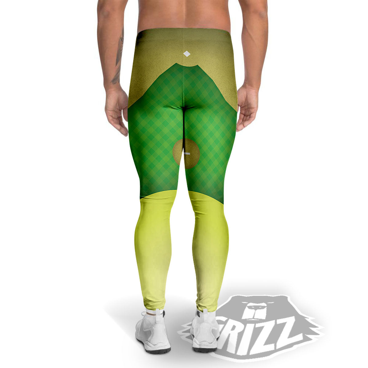 Ball And Softball Field Print Men's Leggings-grizzshop