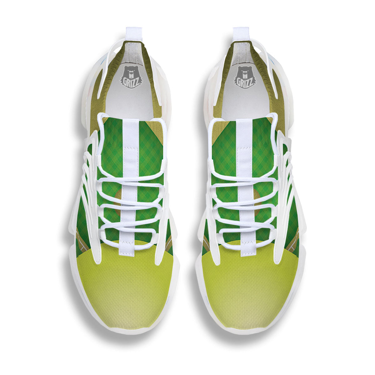 Ball And Softball Field Print White Gym Shoes-grizzshop