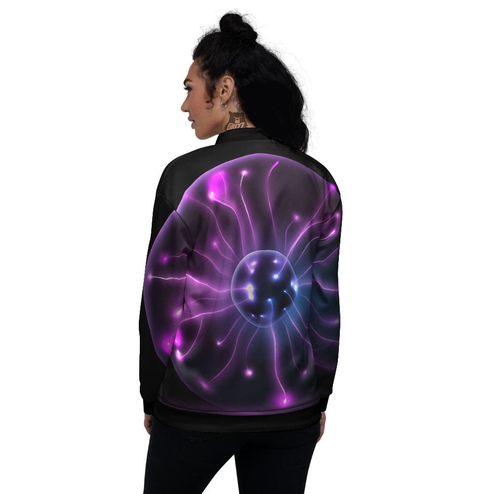 Ball Plasma Print Women's Bomber Jacket-grizzshop