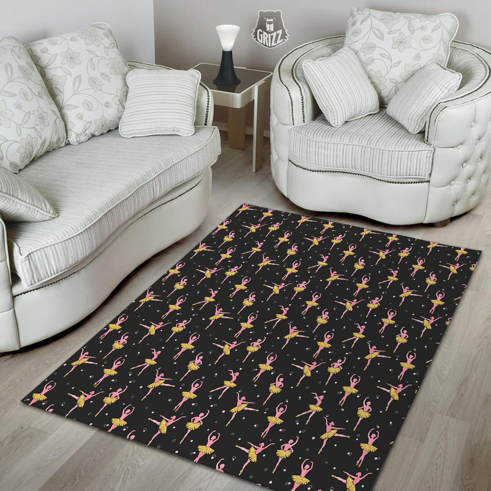 Ballet Dancing Print Pattern Floor Mat-grizzshop