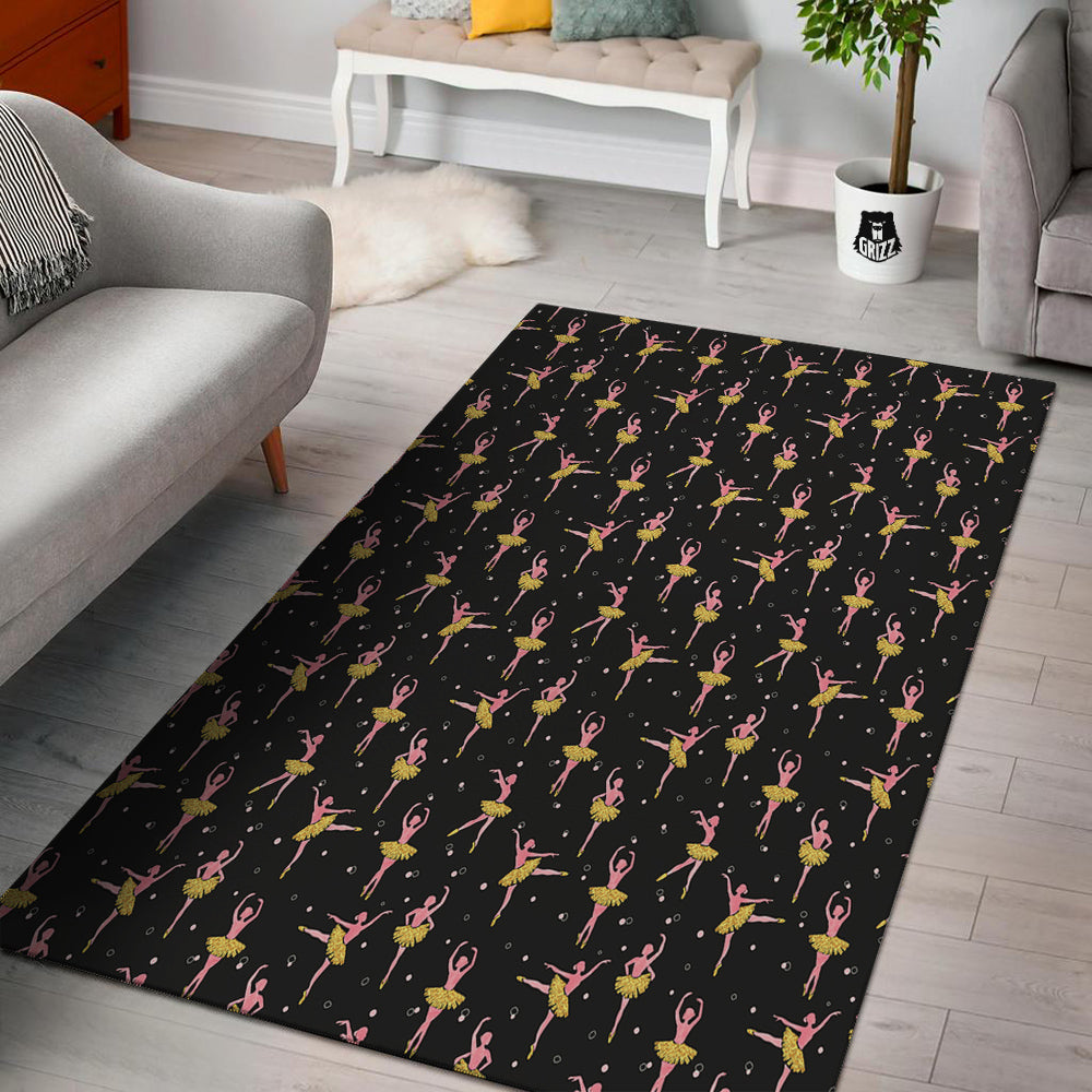 Ballet Dancing Print Pattern Floor Mat-grizzshop