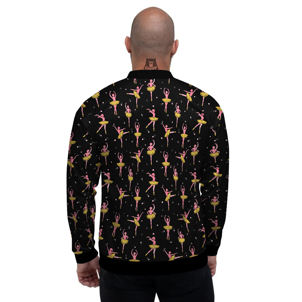 Ballet Dancing Print Pattern Men's Bomber Jacket-grizzshop