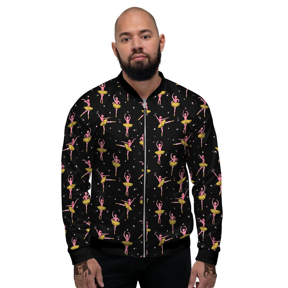 Ballet Dancing Print Pattern Men's Bomber Jacket-grizzshop